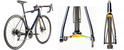 OPENCycle OPEN MIN.D. Disc Flat Mount frameset middernacht blauw 2x (met FD mount)