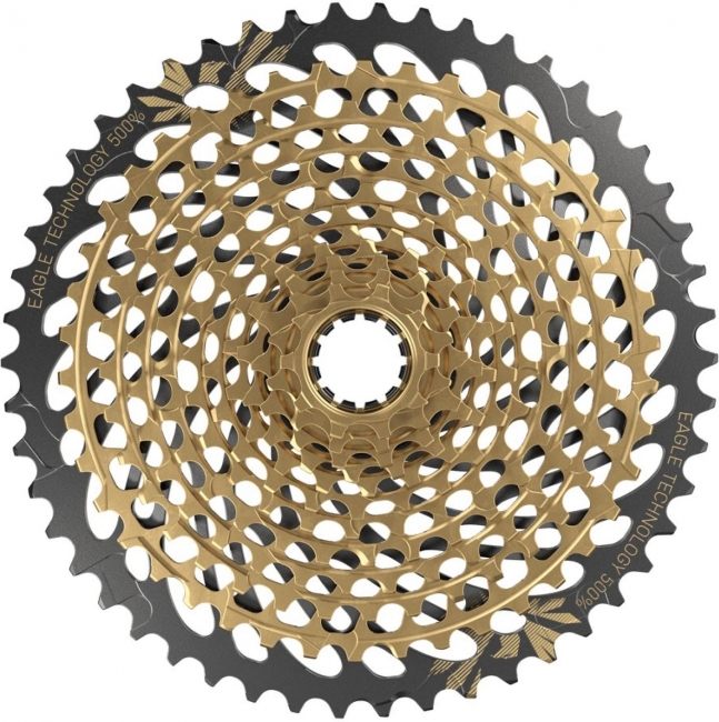 SRAM Eagle XG-1299 cassette 12s goud