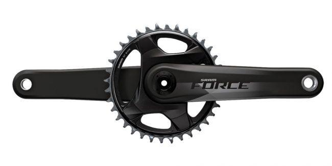 SRAM Force AXS DUB 1x12 Crankset black glossy