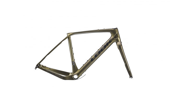 LOOK 765 Gravel RS Disc Rahmenset metallic hope green satin