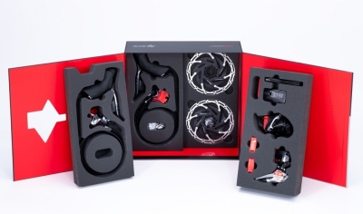 Kit di aggiornamento SRAM Red eTap AXS Disc Road 2x12 Set montaggio piatto 6 fori Ti