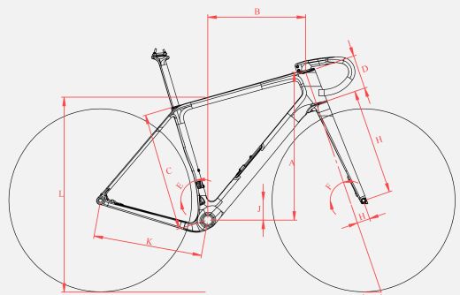 Avona Callis Gravel Disc Rahmenset black