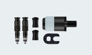 Schwalbe Clik Valve Conversion Set - Ventile mit Pumpkopf-Adapter Schwalbe Clik Valve Conversion Set - Ventile mit Pumpkopf-Adapter
