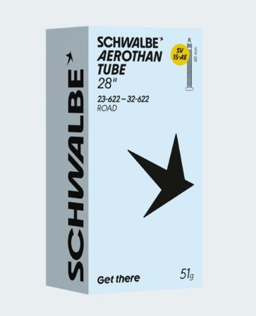Schwalbe Aerothan Tube 28 Road | 23-622 bis 32-622 | 51 g | 60mm Schwalbe Aerothan Tube 28 Road | 23-622 bis 32-622 | 51 g | 60mm