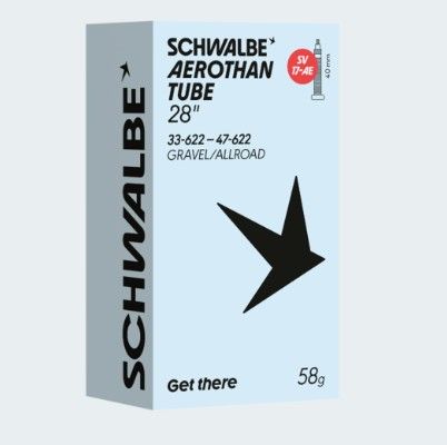 Schwalbe Aerothan Tube 28 Gravel/Allroad | 33-622 bis 47-622 | 58 g | 40mm Schwalbe Aerothan Tube 28 Gravel/Allroad | 33-622 bis 47-622 | 58 g | 40mm