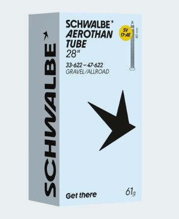 Schwalbe Aerothan Tube 28 Gravel/Allroad | 33-622 bis 47-622 | 61 g | 80mm Schwalbe Aerothan Tube 28 Gravel/Allroad | 33-622 bis 47-622 | 61 g | 80mm