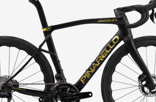 Pinarello Dogma X Disc Rahmenset H122 Black Gold Matt
