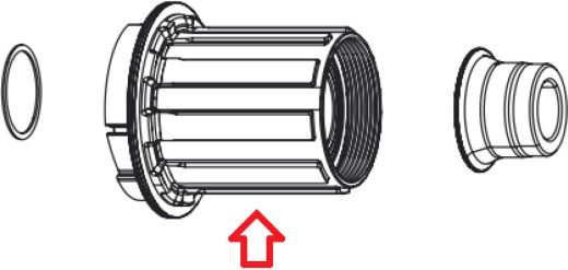 ZIPP Freilauf Kit für 177D/176D Nabe Centerlock Disc Shimano