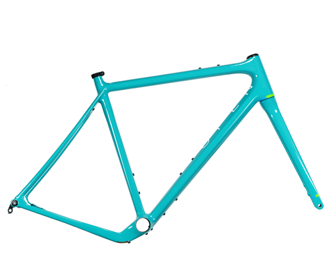 OPENCycle OPEN WI.DE. Extreme Gravel Disc Flat Mount Frame Set turquoise YETI Edition