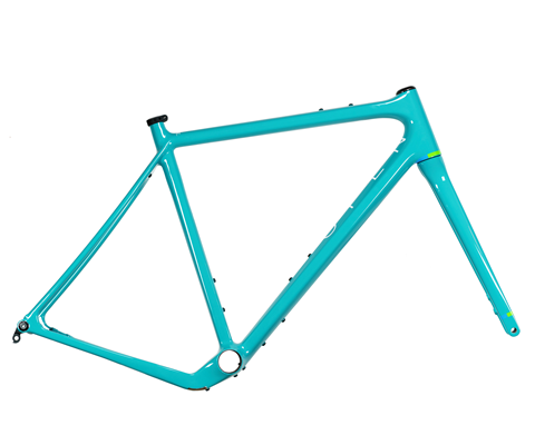 OPENCycle OPEN WI.DE. Extreme Gravel Disc Flat Mount Rahmenset  turquoise YETI Edition