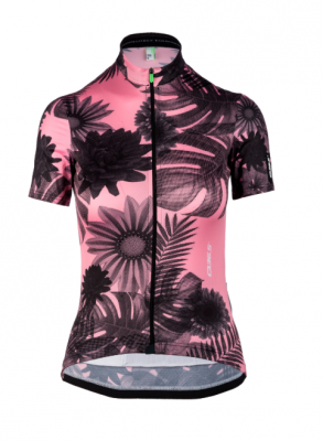 Q36.5 Maillot Manga Corta G1 Mujer Rosa Tropical