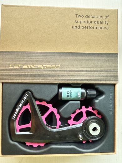 Ceramicspeed OSPW RS 5 Spoke SRAM Red D1/E1 / Force D1/D2 AXS Cerakote Coated Limited Pink