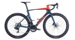 BMC Teammachine R 01 THREE SRAM Force AXS E1 Deep Sea / Neon Red My26