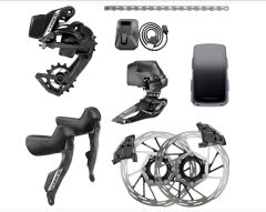 SRAM Force AXS E1 Disc Road 2x12 Schaltgruppenset inkl. Hammerhead Karoo