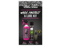 Kit di lavaggio, protezione e lubrificazione Muc-Off (versione con lubrificante a secco)